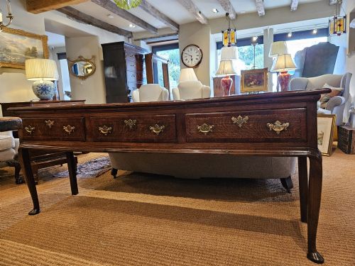 Stylish George II Oak Country House Three Drawer