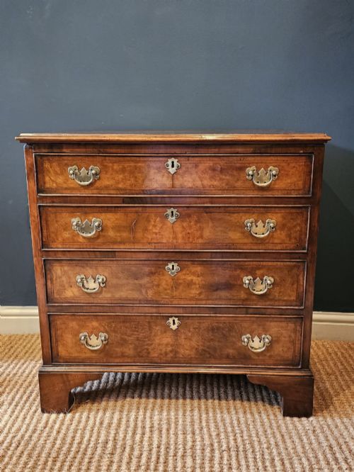 Small George III Walnut Chest of Drawers
