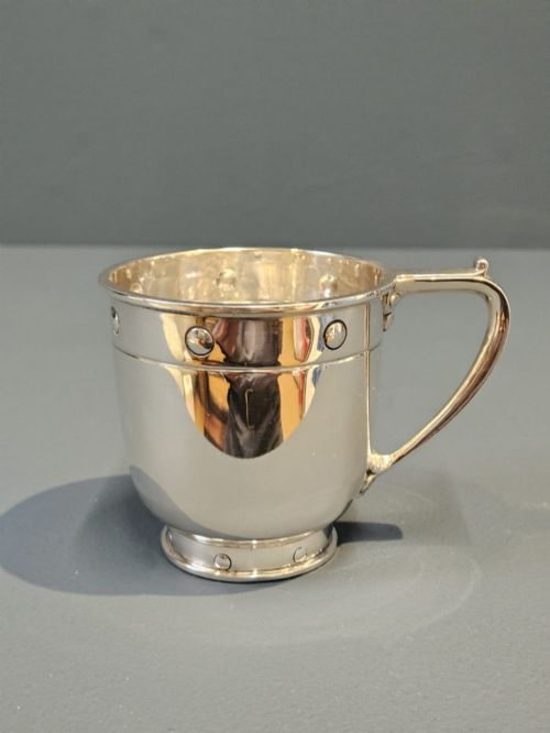 George V Silver Mug by Barker Bros