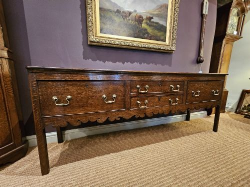 George III Oak Four Drawer Dresser