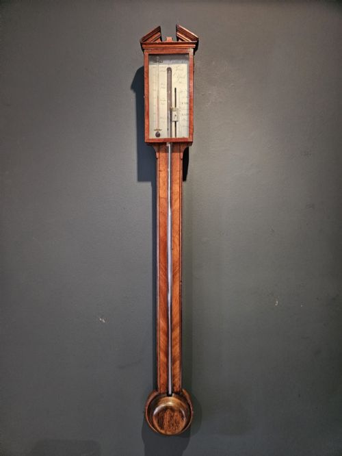 Georgian Mahogany York Stick Barometer