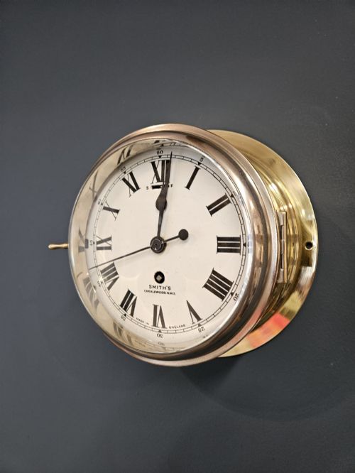 Victorian Seconds Sweep Ships Clock by Smiths, Cricklewood