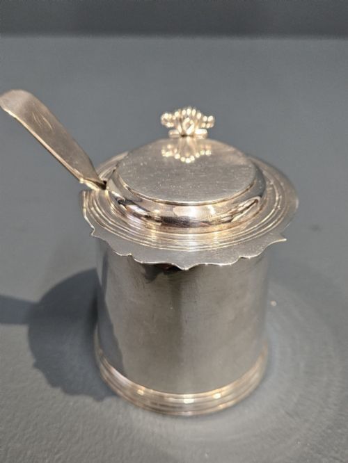 Rare Britannia Silver Mustard Pot