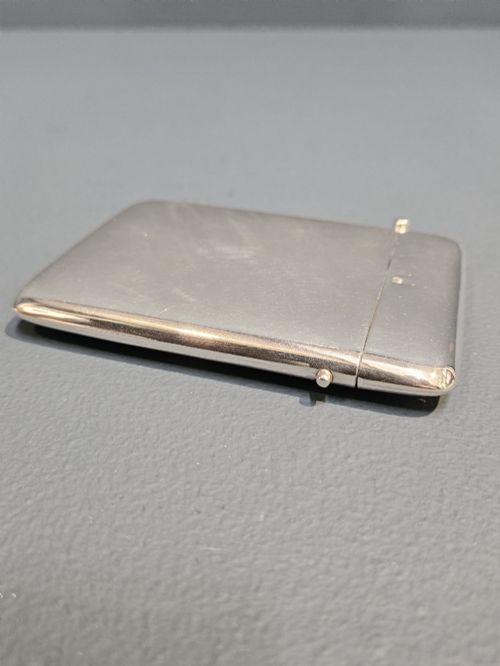 Immaculate George V Polished Silver Card Case