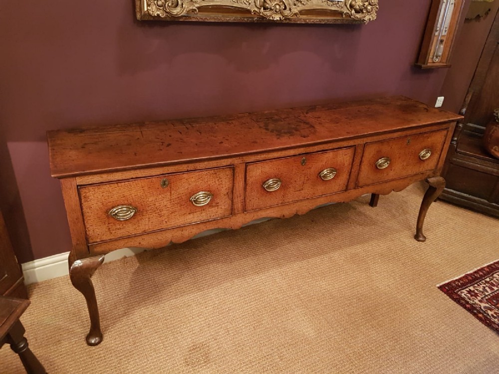 George II Oak Cabriole Leg Dresser