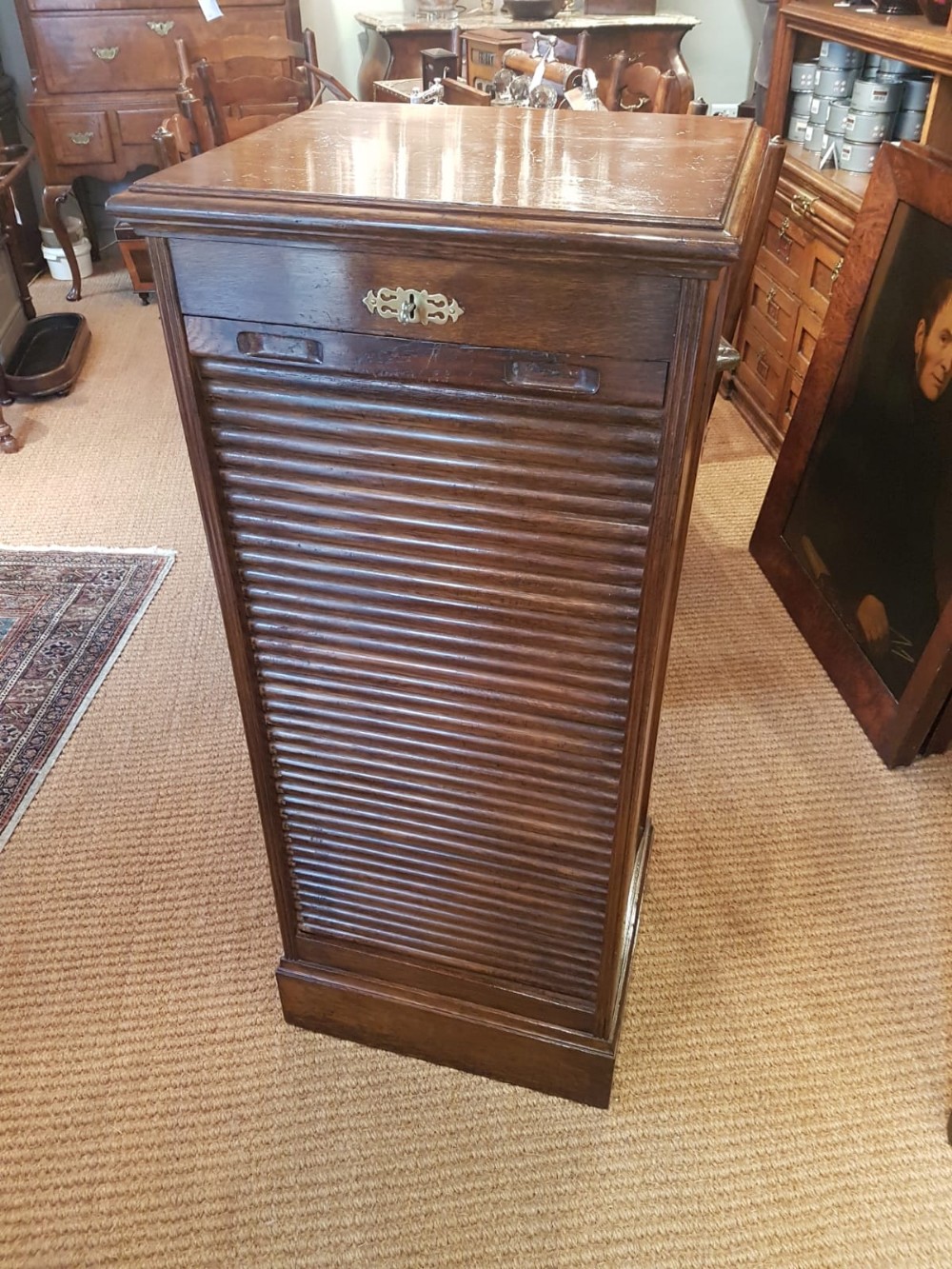 Superior Quality Antique Polished Oak File Cabinet