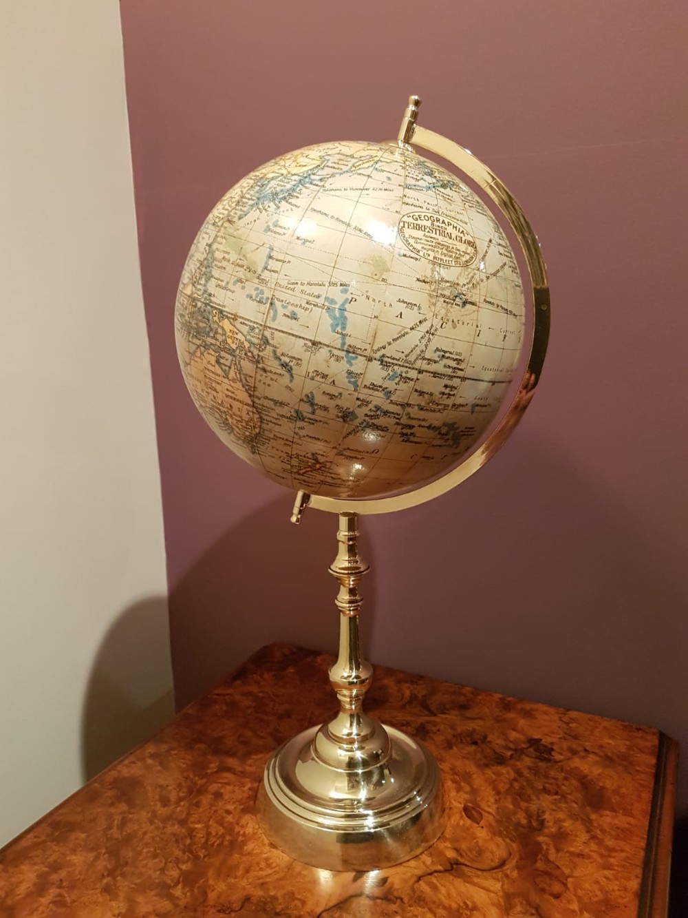 Antique 1920's Brass Based 8