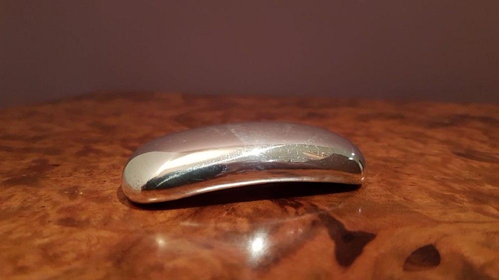Victorian Curved Silver Snuff Box