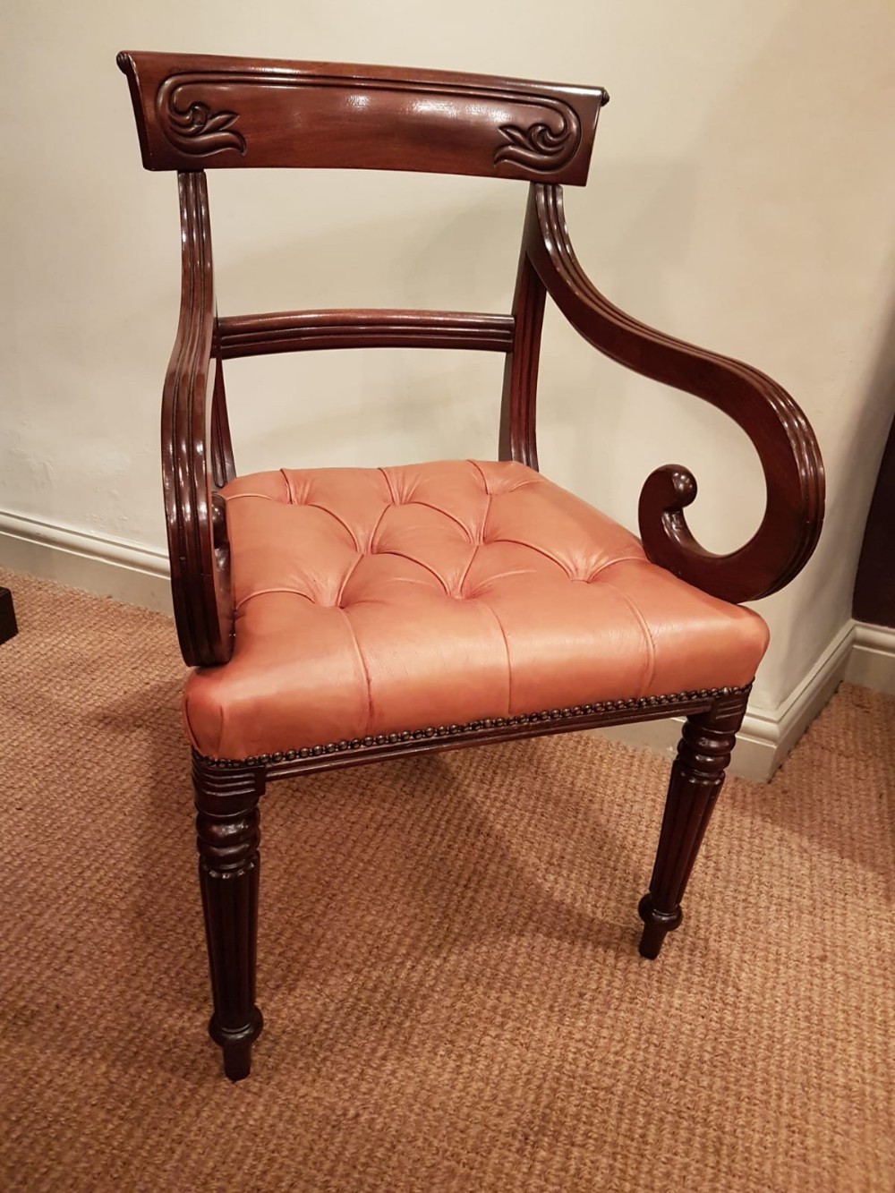 William IV Mahogany Desk Chair
