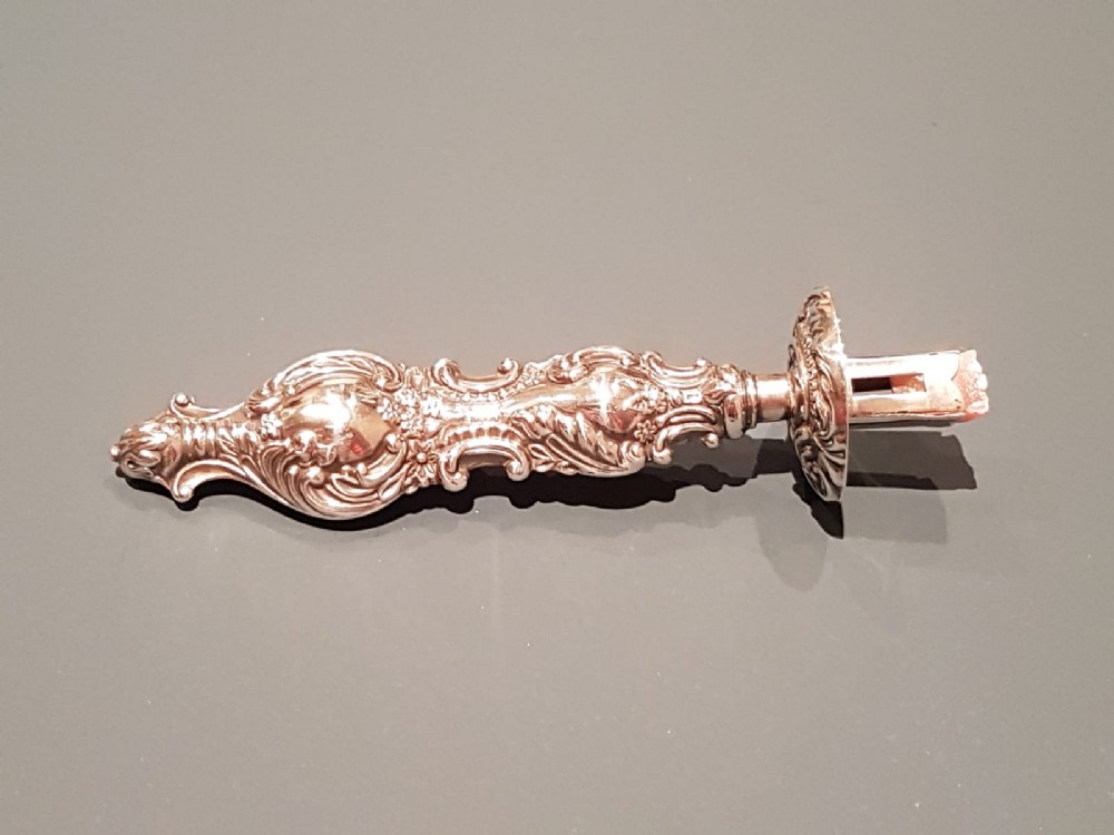 Antique Silver Wax Seal Holder by Adie & Lovekin