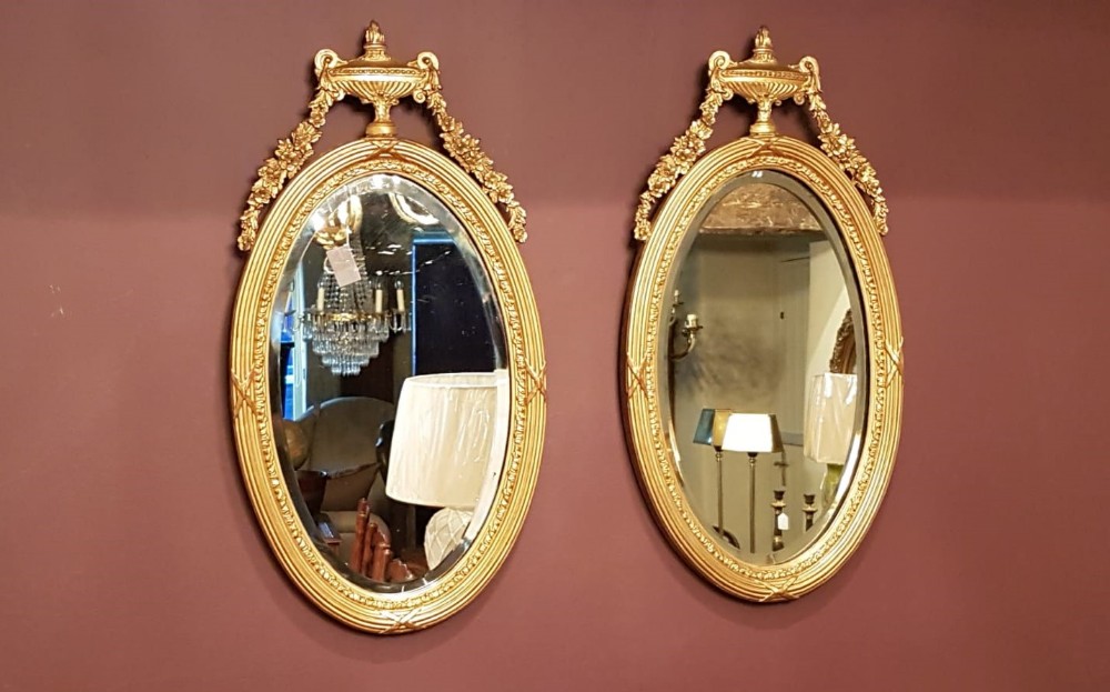 Matching Pair of Victorian Gilt Mirrors
