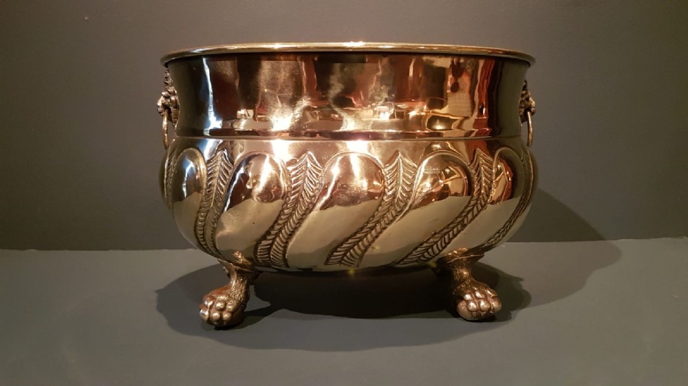 Quality Victorian Brass Planter