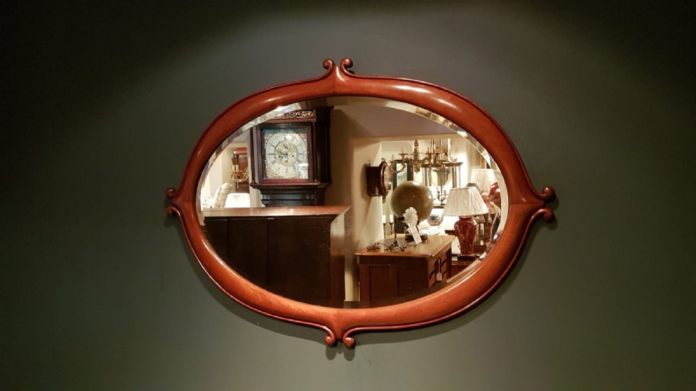 Victorian Moulded Mahogany Framed Mirror
