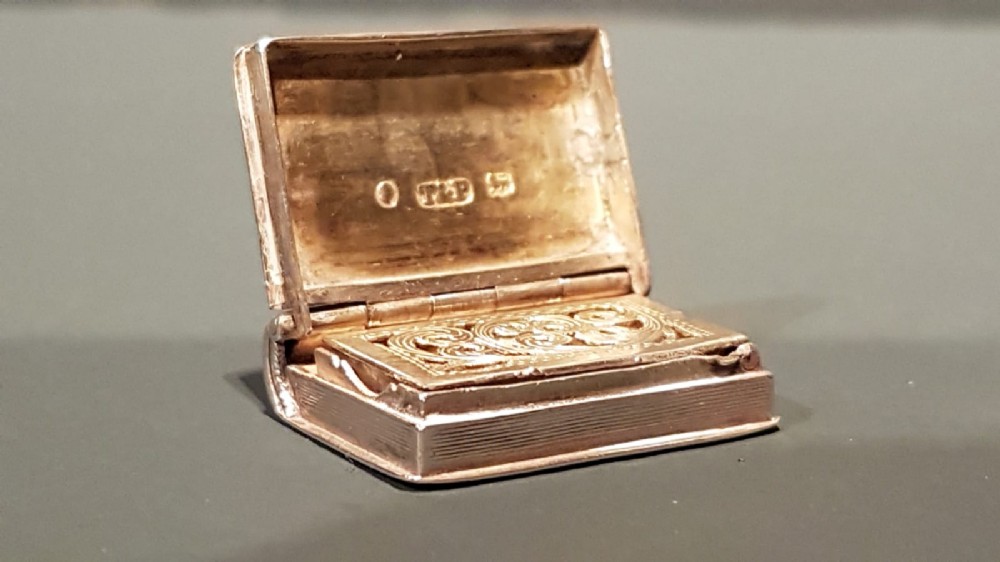 William IV Silver Book Vinaigrette