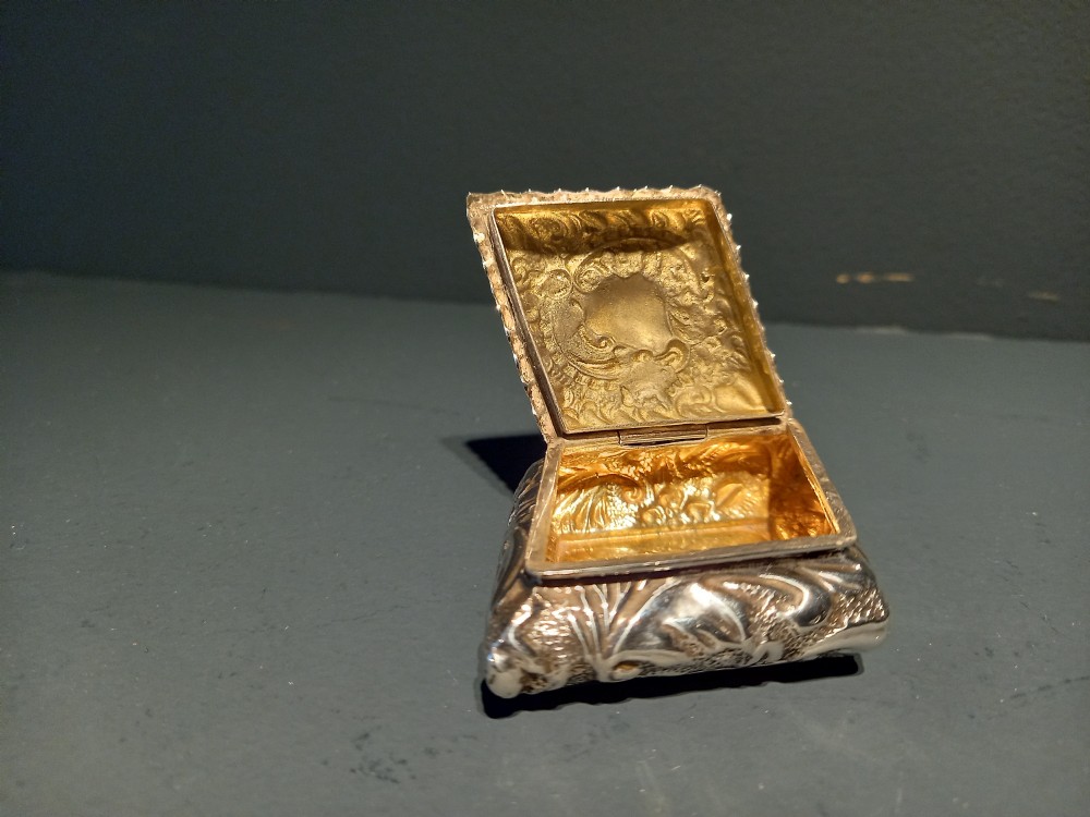 Victorian Silver Lozenge Shaped Box View VIII