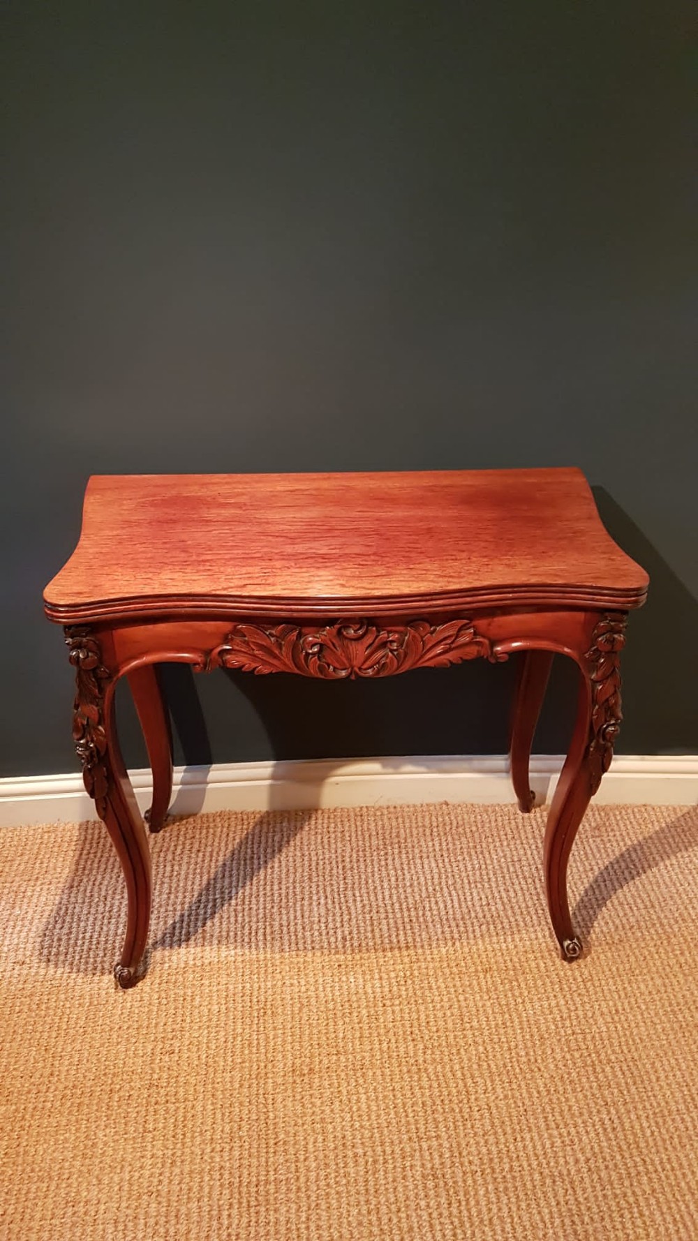 Fine Quality Victorian Mahogany Gaming Table