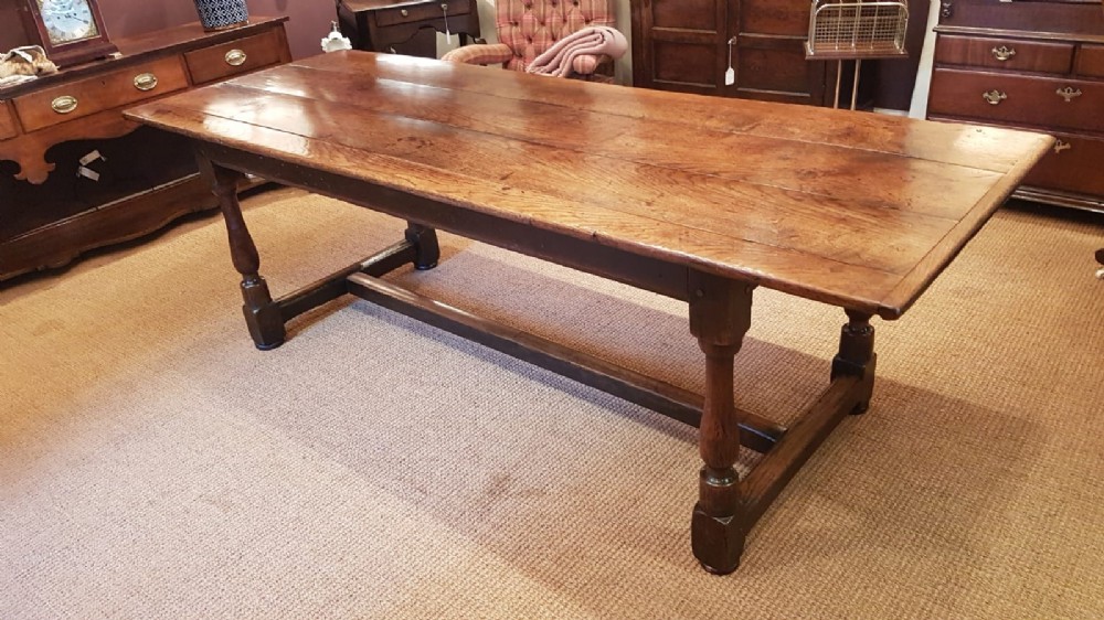 Superb George II Oak Refectory Table