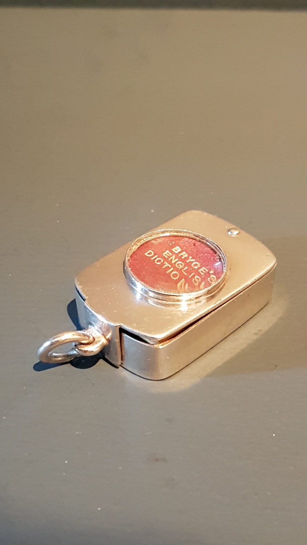 Rare Miniature Silver Cased Dictionary