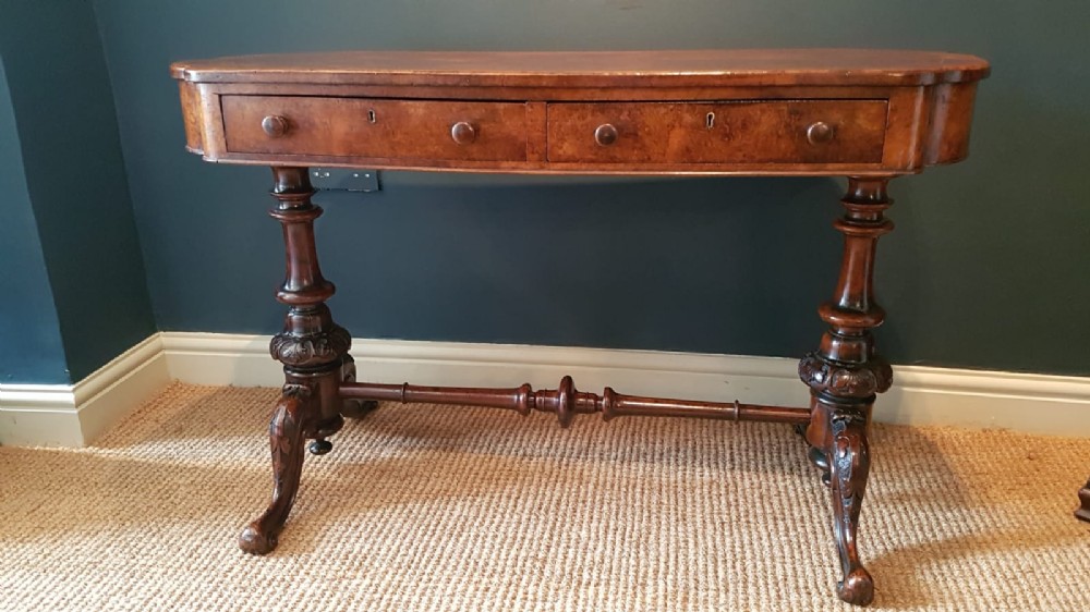 Victorian Burr Walnut Side Table