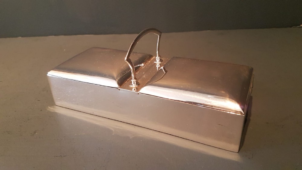 Edwardian Silver Two Section Table Box
