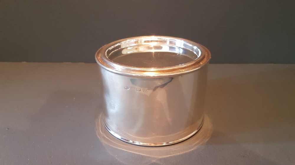 Collectable Asprey's Solid Silver Treacle Tin