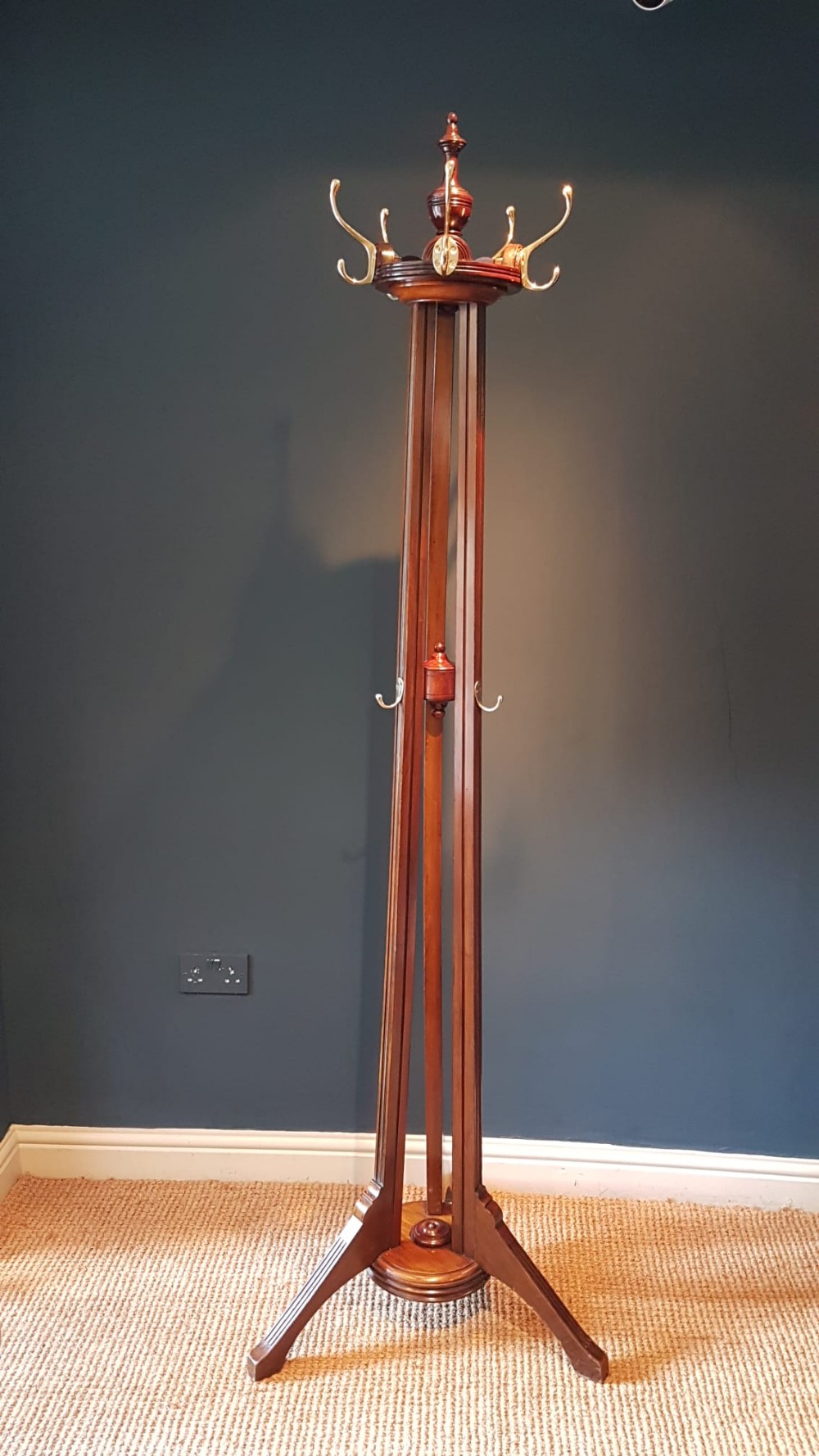 Edwardian Mahogany Coat Stand