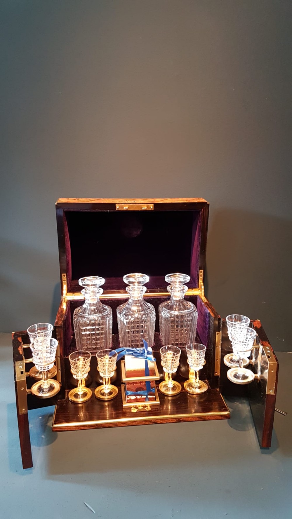 Outstanding Victorian Tantalus Box