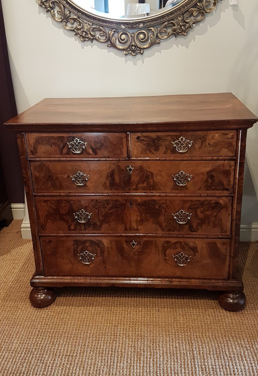 George I Walnut Chest of Drawers