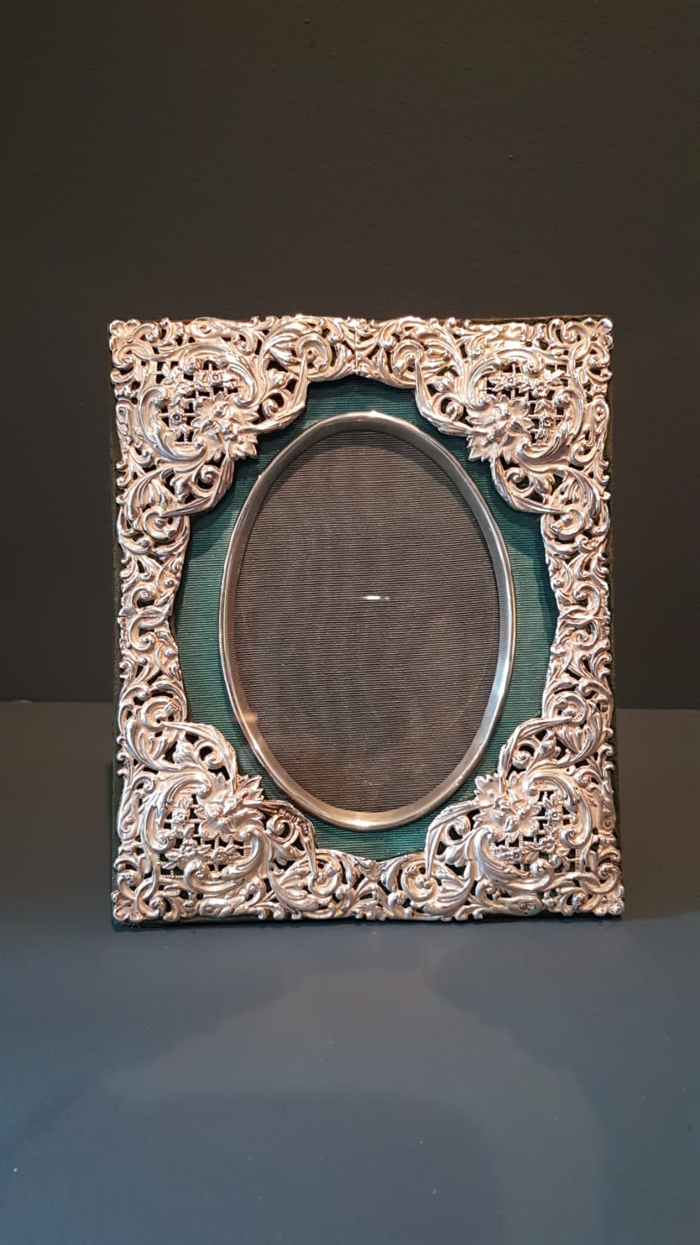 Decorative Victorian Silver Photo Frame