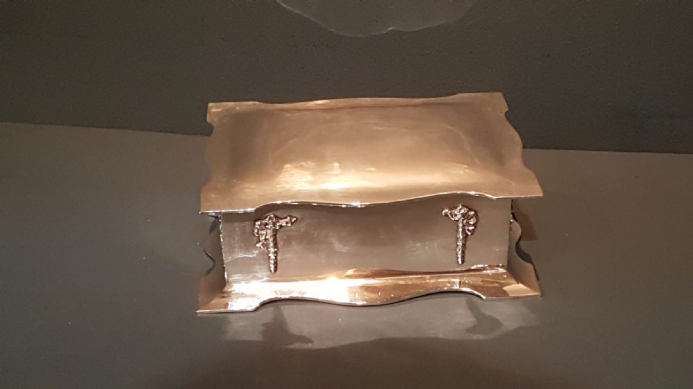 Edwardian Silver Card Box