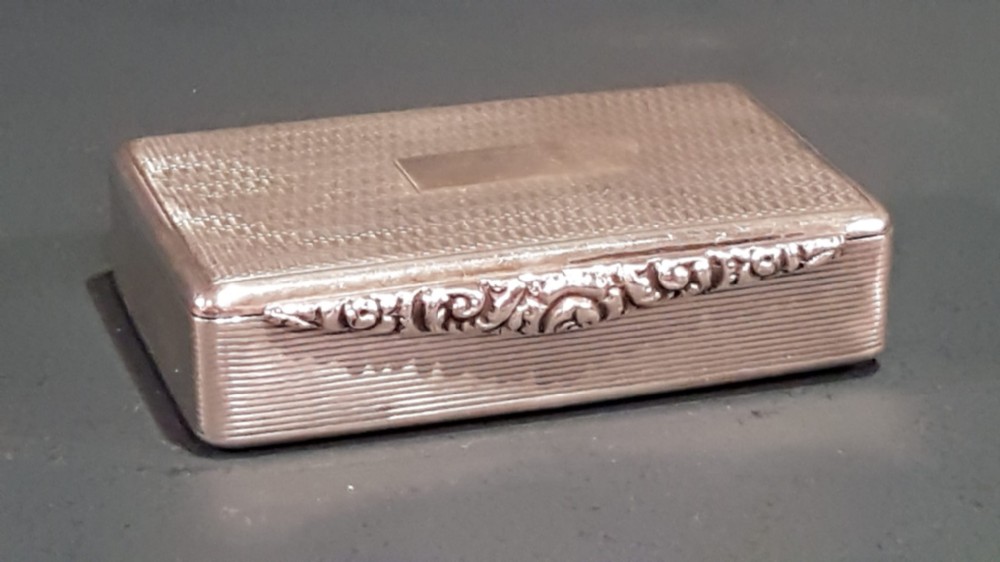 Superb Silver Table Snuff Box