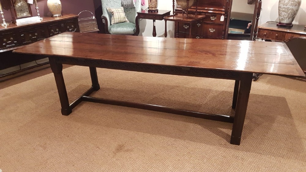 Large Period Oak Refectory Table