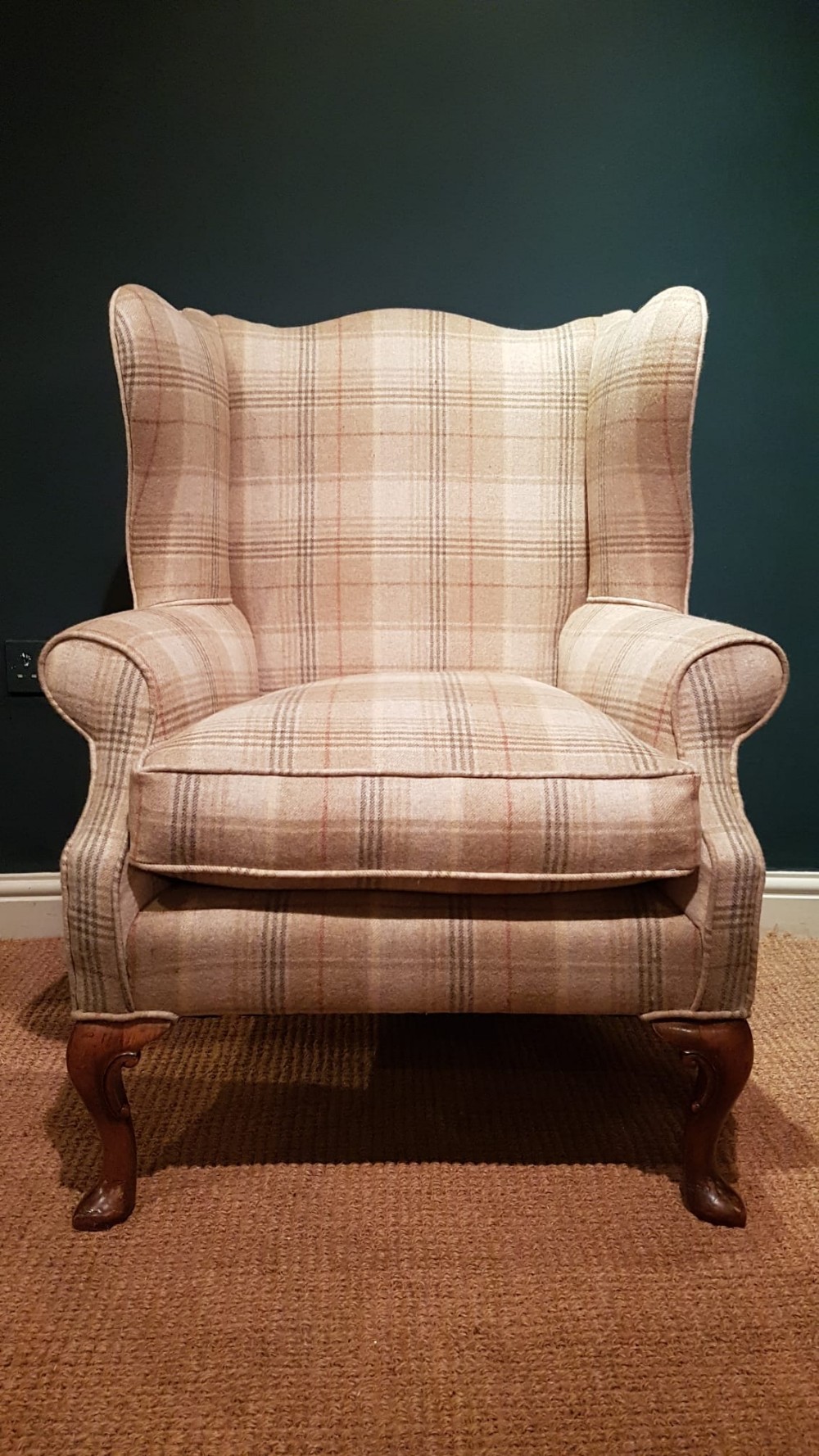Stylish Victorian Wing Back Arm Chair