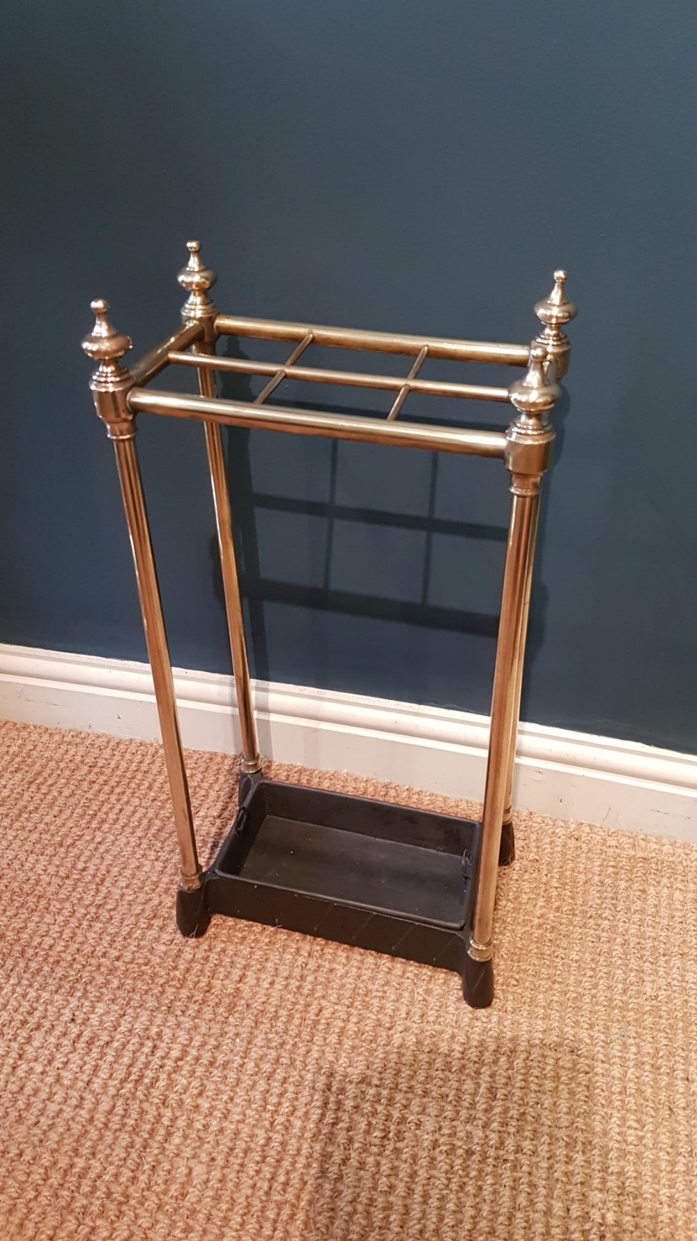 Victorian Brass and Cast Iron Stick Stand