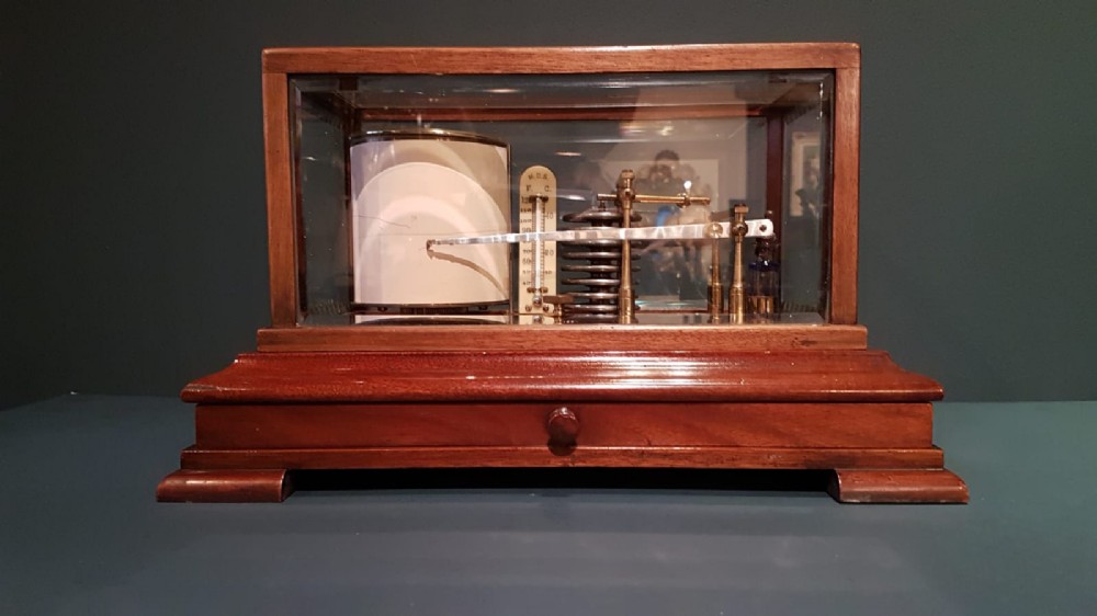 Late Victorian Mahogany Cased Barograph