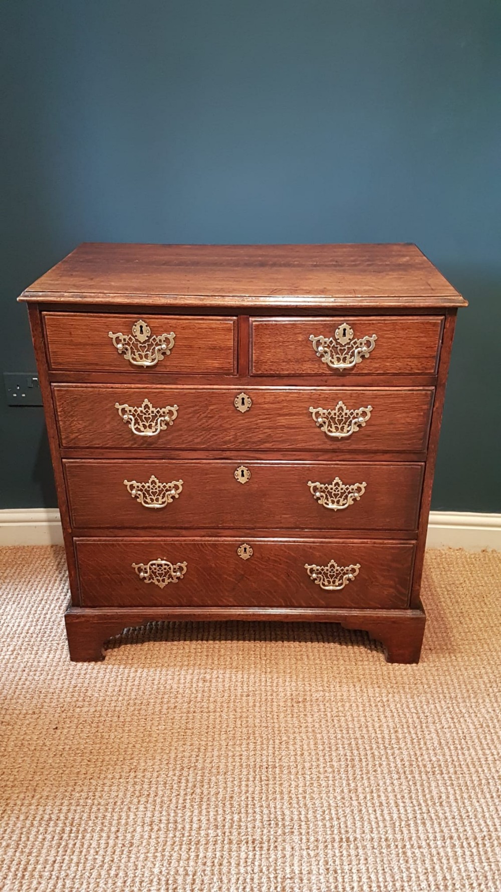George III Oak Country House Chest of Drawers