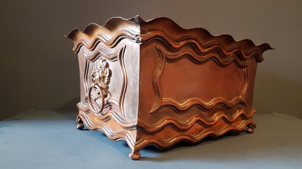 Regency Patinated Brass Planter