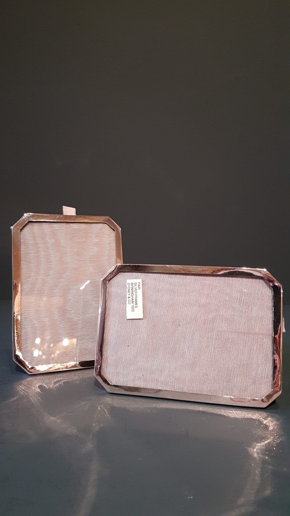 Matching Pair of Silver Photo Frames