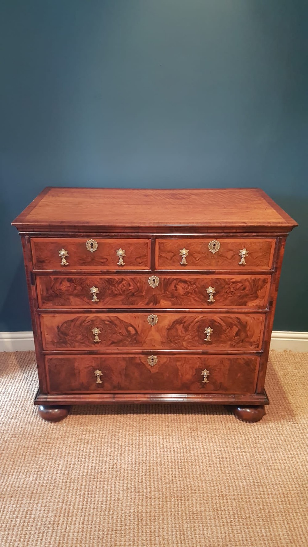 George II Walnut Chest of Drawers