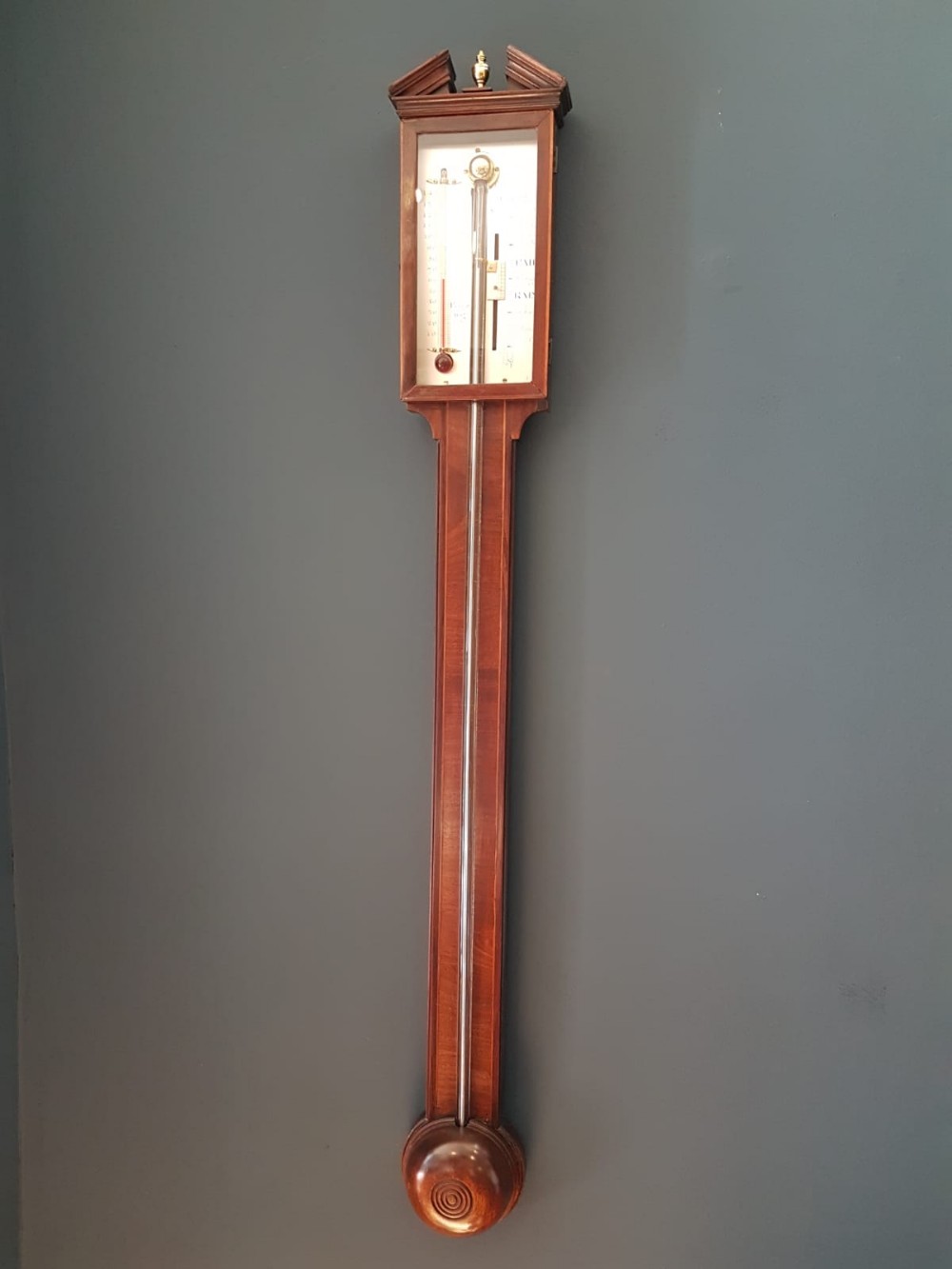 George III Mahogany Stick Barometer