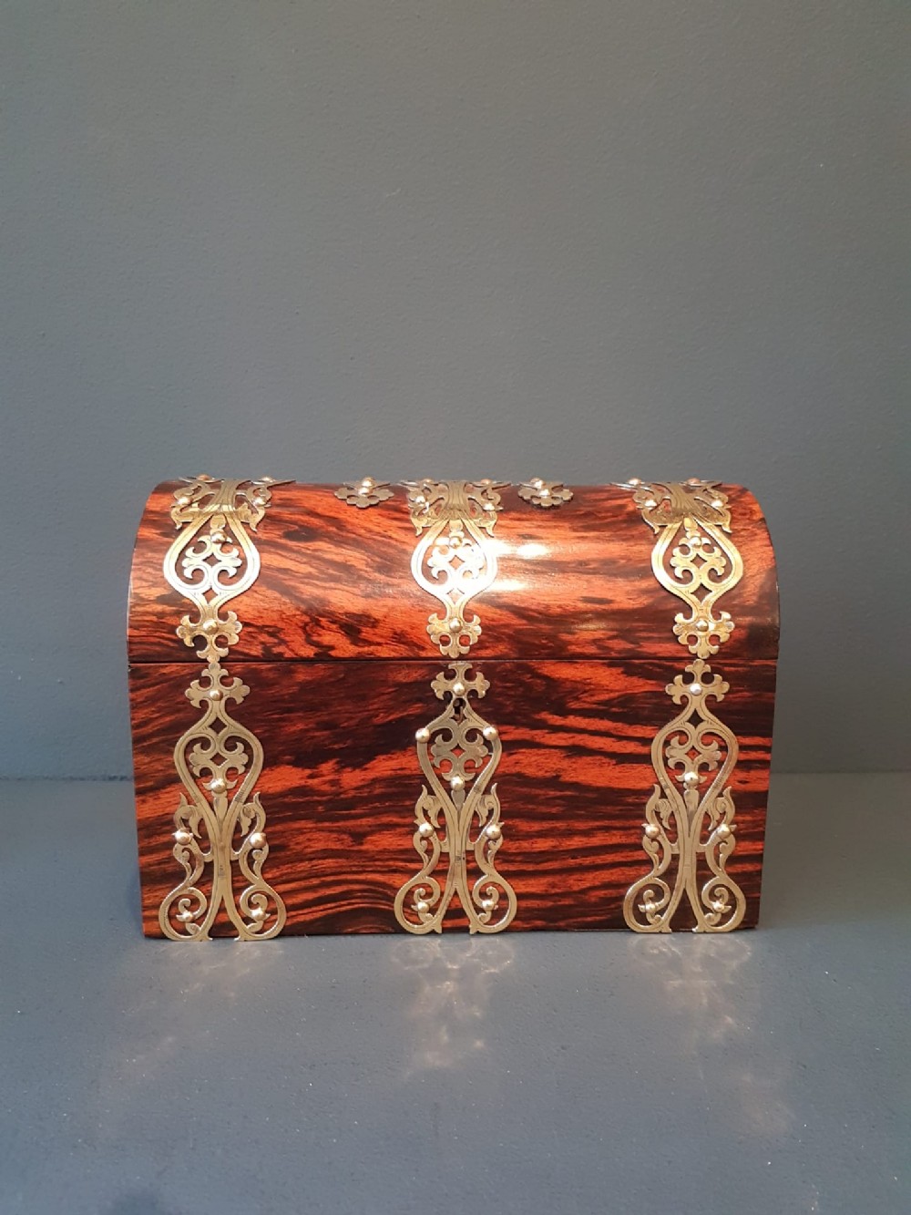 Fine Quality Early Victorian Coromandel Tea Caddy
