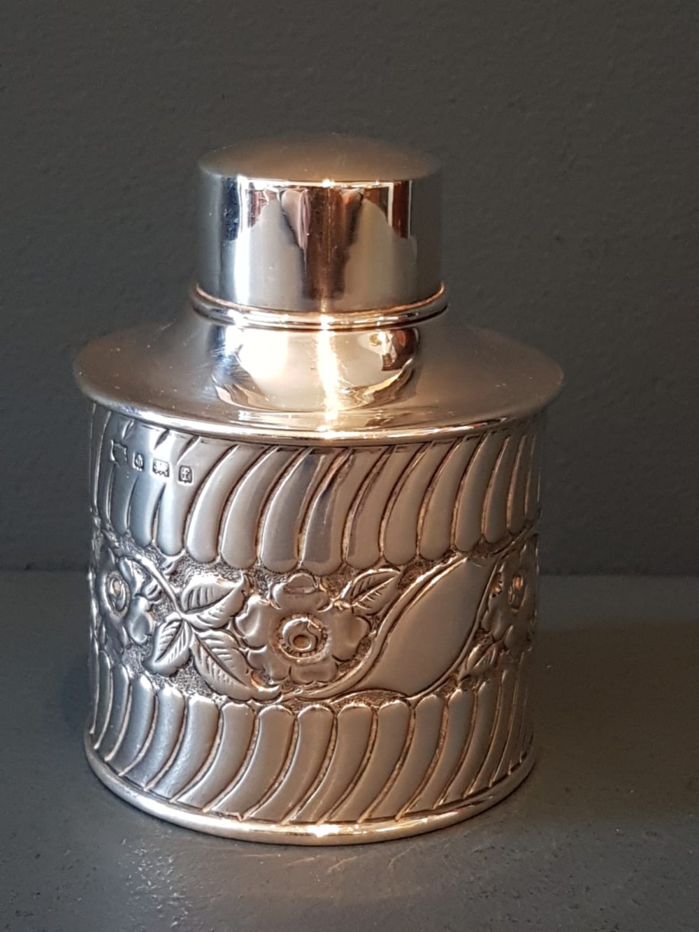Edwardian Silver Tea Caddy