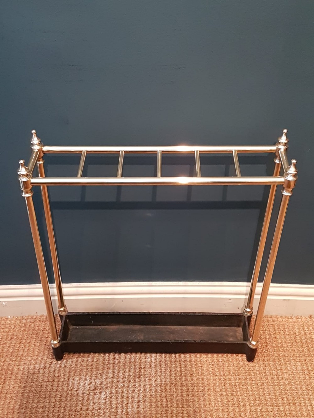 Victorian Brass and Cast Iron Stick Stand