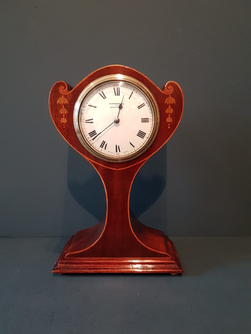 Fine Quality Edwardian Inlaid Mantel Clock