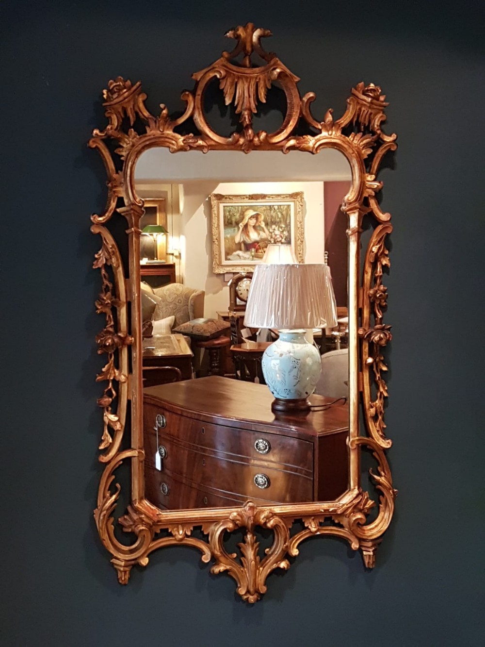 Superb Early Victorian Timber Gilt Mirror