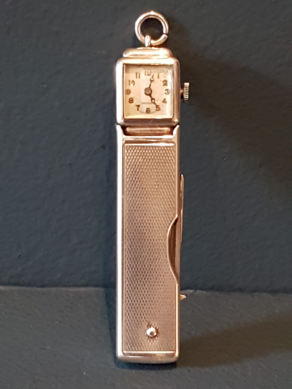 Rare Sampson Morden Silver Watch Pen Knife and Key Combination