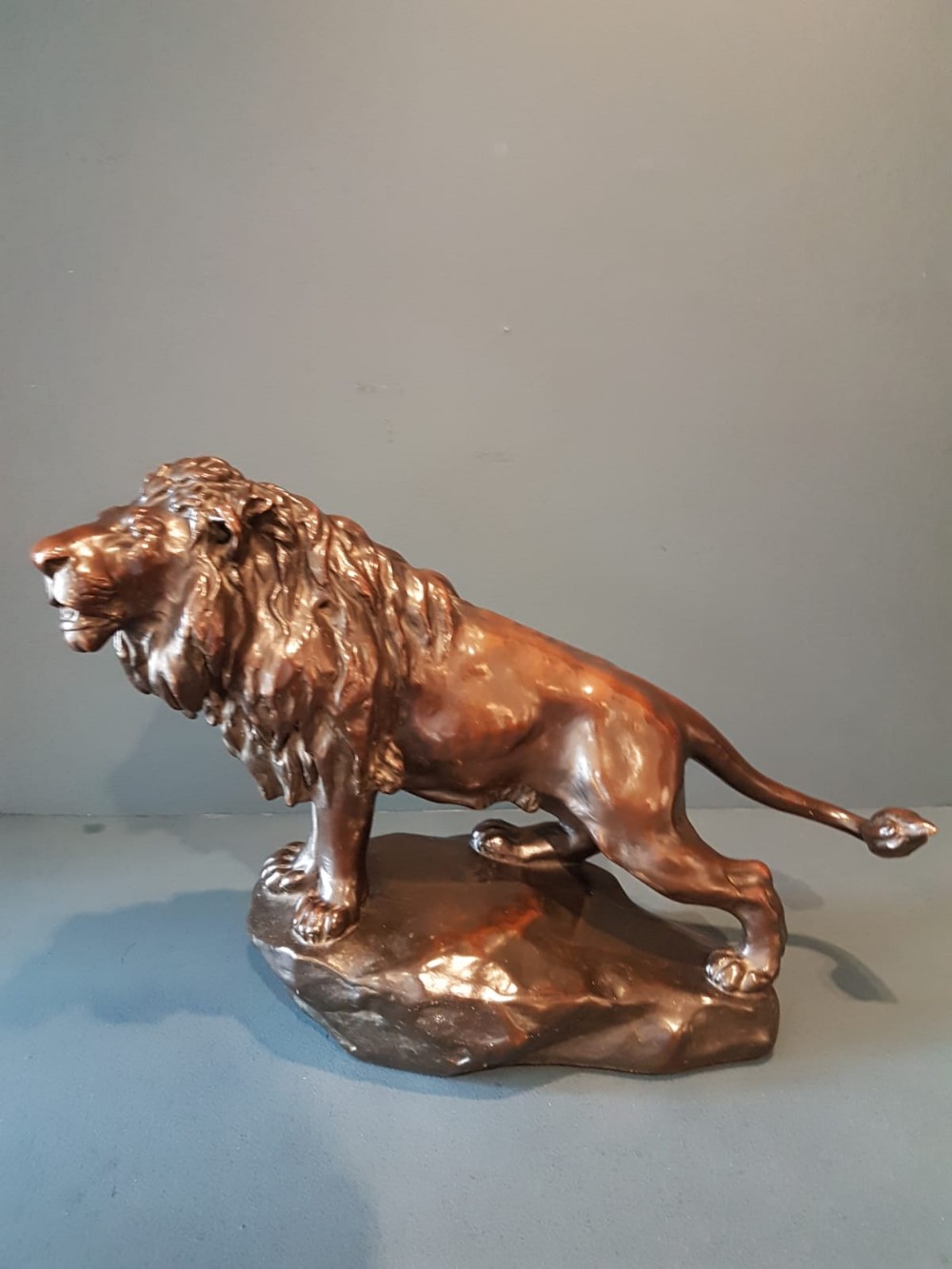 Superb 1920's Bronze Lion