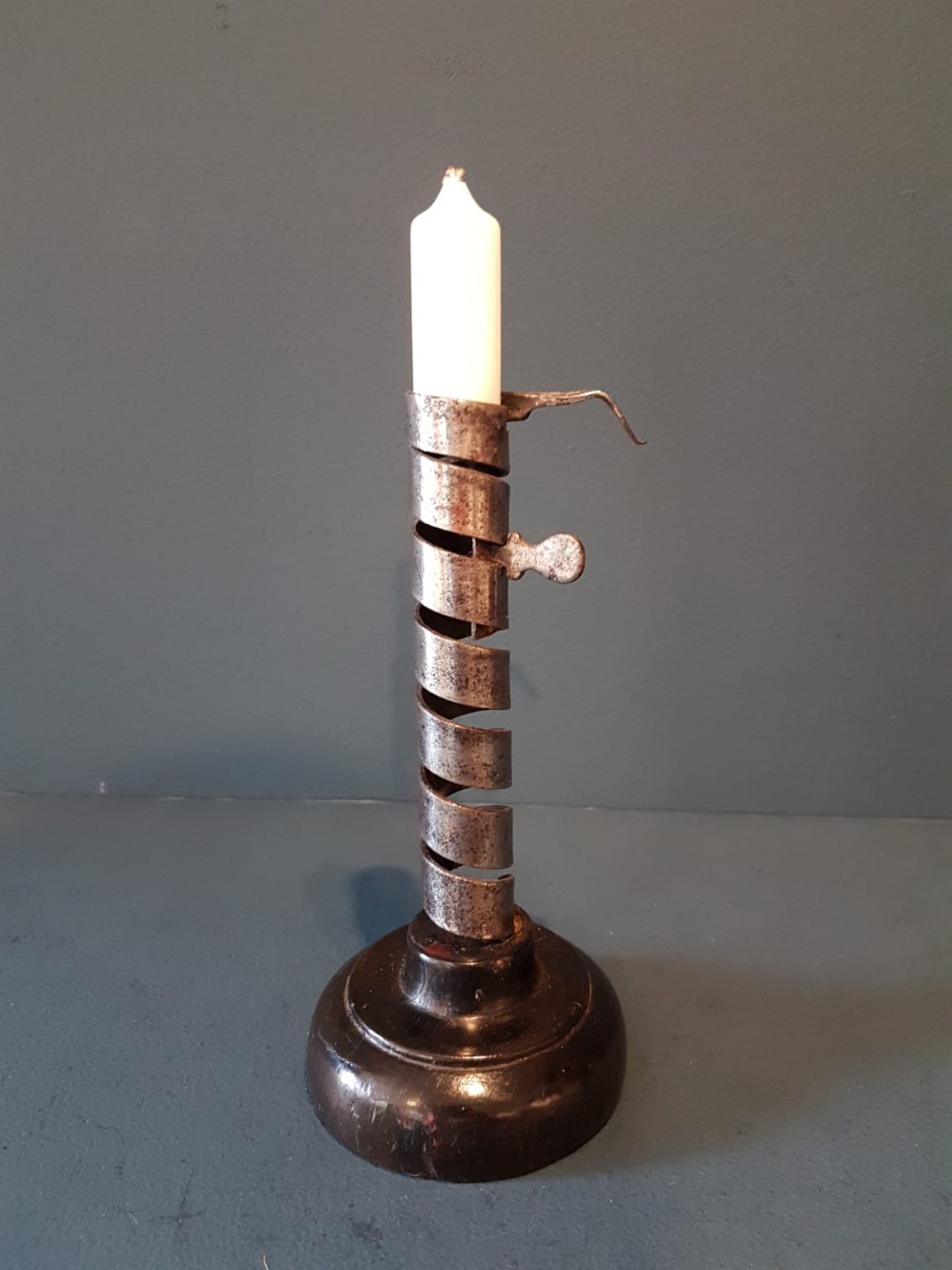 Georgian Pigtail Candlestick