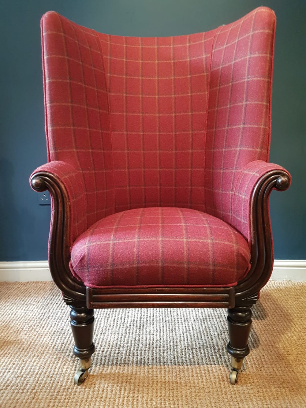 William IV Mahogany Framed Barrel Back Chair