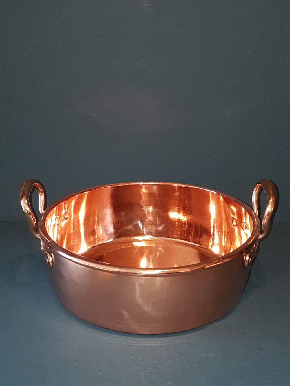 Early Victorian Copper Cream Pan
